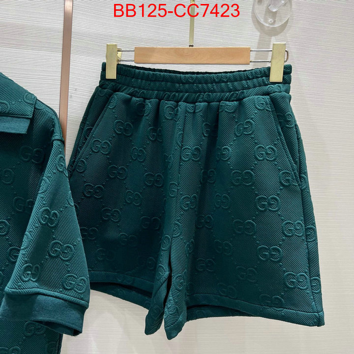 Clothing-Gucci wholesale replica shop ID: CC7423 $: 125USD