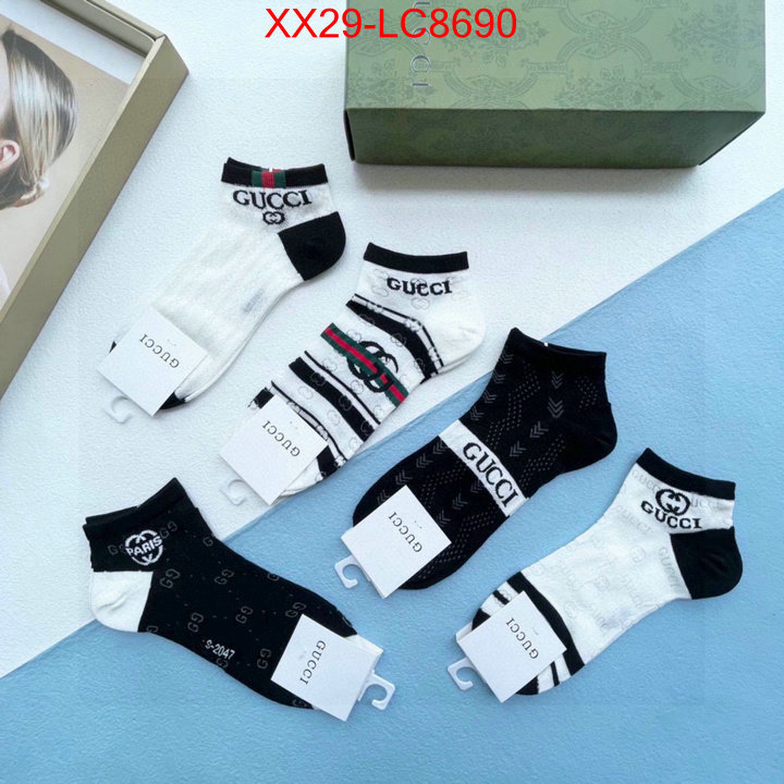 Sock-Gucci replica designer ID: LC8690 $: 29USD