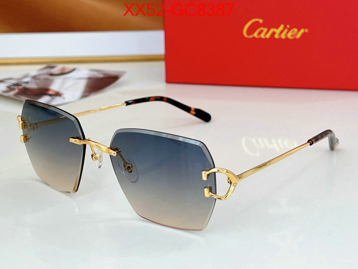 Glasses-Cartier wholesale replica shop ID: GC8387 $: 52USD