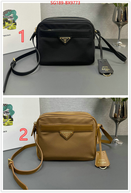 Prada Bags(TOP)-Crossbody- buying replica ID: BX9773 $: 189USD,