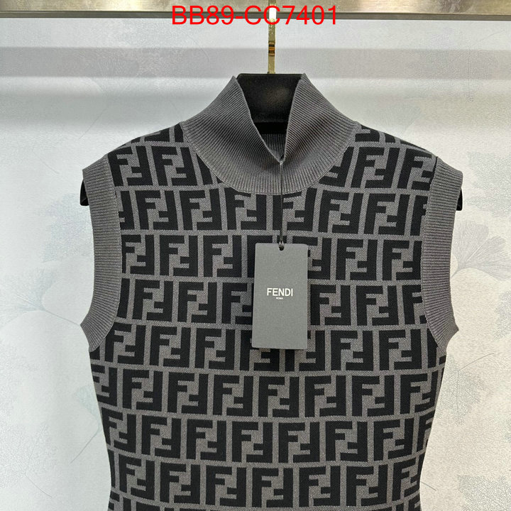 Clothing-Fendi aaaaa+ replica ID: CC7401 $: 89USD