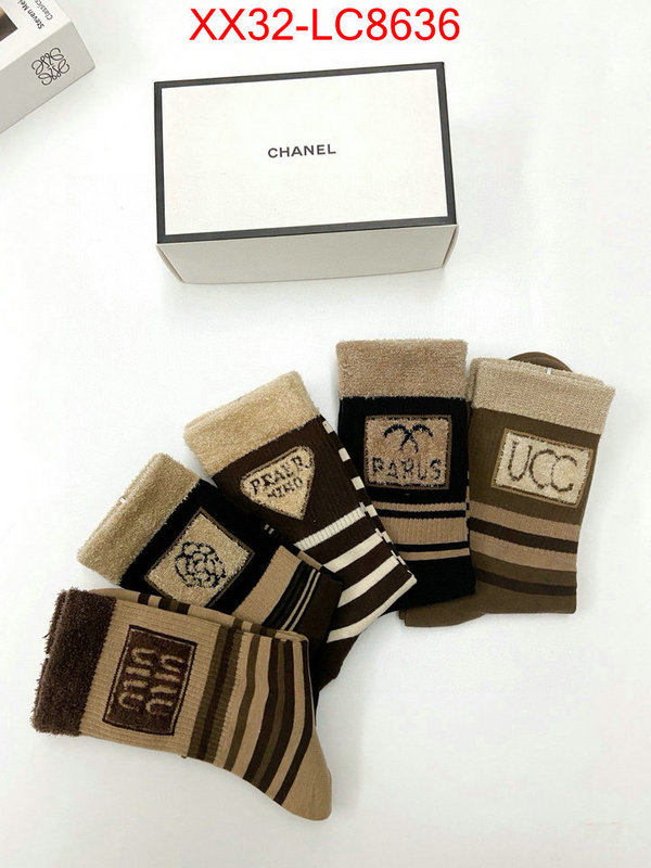 Sock-Chanel fake cheap best online ID: LC8636 $: 32USD