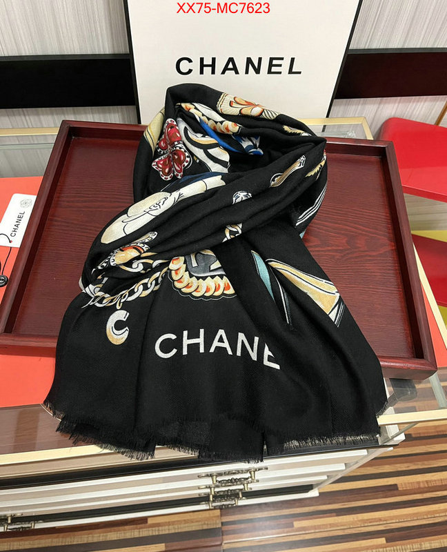 Scarf-Chanel replica for cheap ID: MC7623 $: 75USD