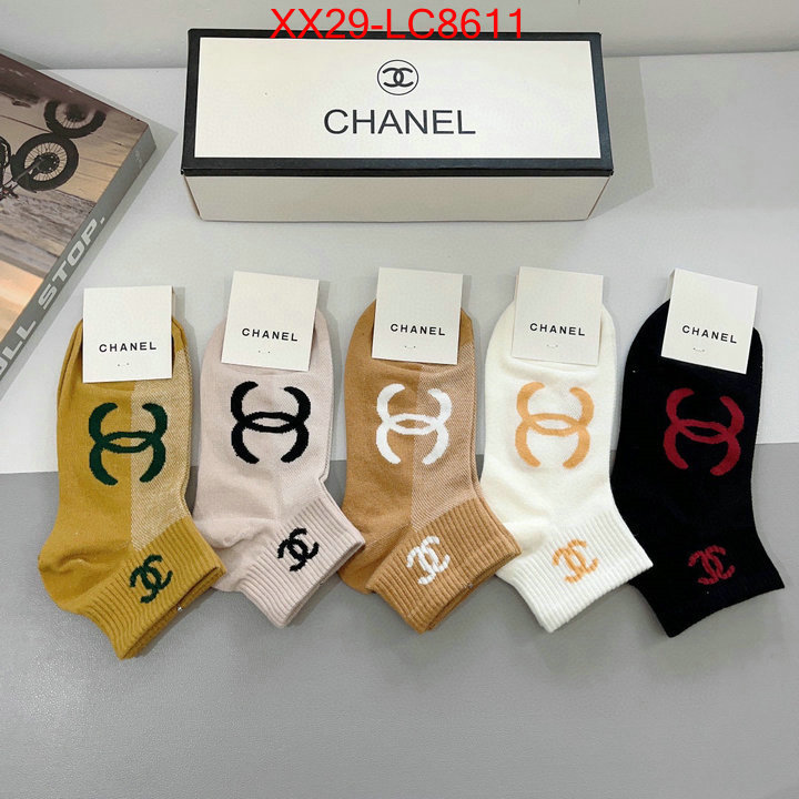 Sock-Chanel luxury fake ID: LC8611 $: 29USD