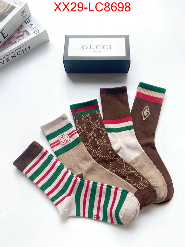 Sock-Gucci 2024 replica wholesale cheap sales online ID: LC8698 $: 29USD