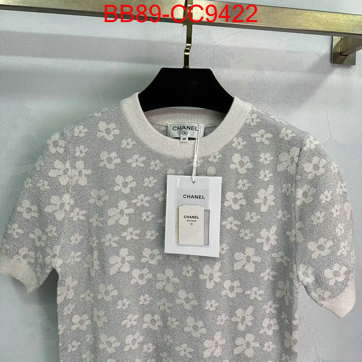 Clothing-Chanel designer 1:1 replica ID: CC9422 $: 89USD