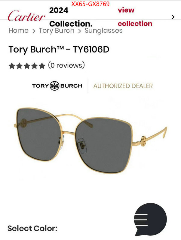 Glasses-Tory Burch 7 star collection ID: GX8769 $: 65USD