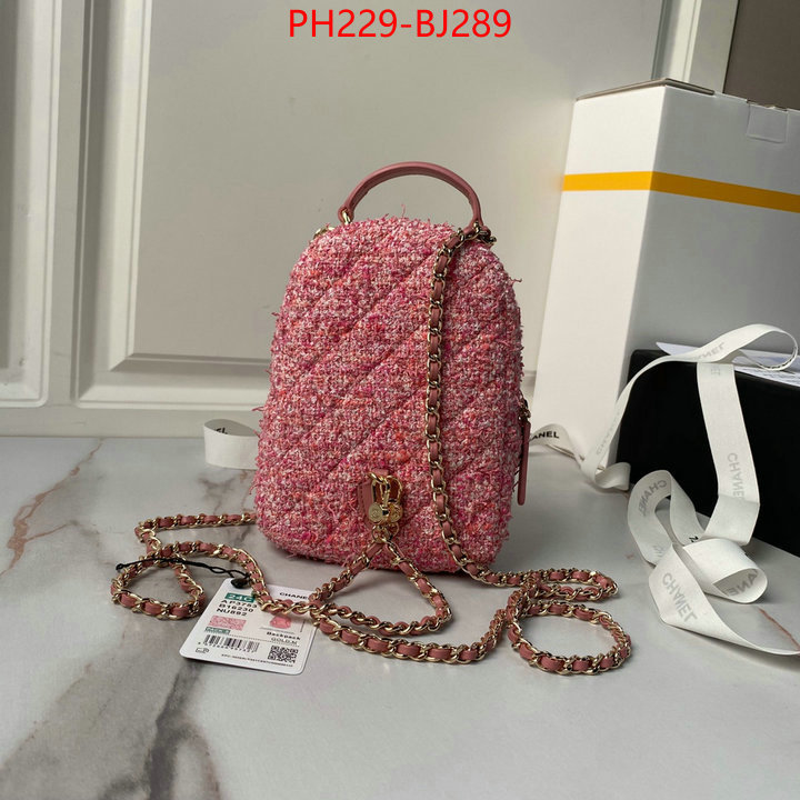 Chanel Bags(TOP)-Backpack- what is a 1:1 replica ID: BJ289 $: 229USD,