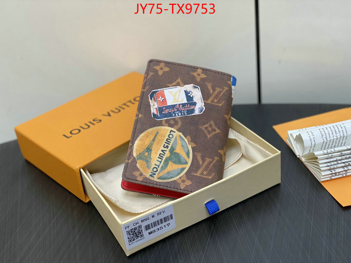 LV Bags(TOP)-Wallet the quality replica ID: TX9753 $: 75USD,