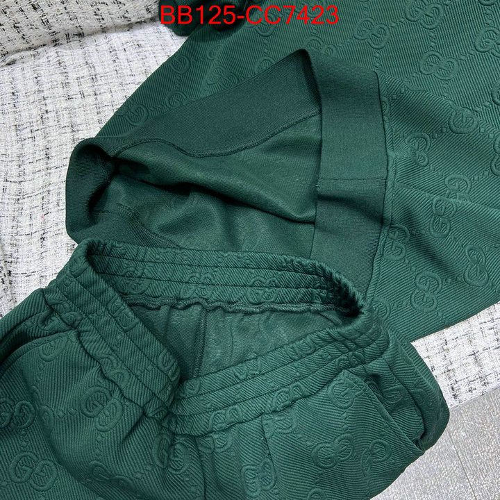 Clothing-Gucci wholesale replica shop ID: CC7423 $: 125USD
