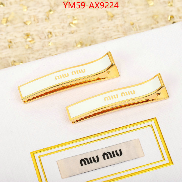 Hair band-MIU MIU best designer replica ID: AX9224 $: 59USD