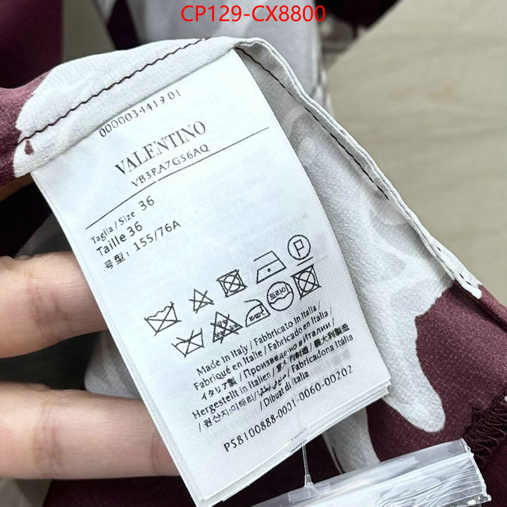 Clothing-Valentino highest quality replica ID: CX8800 $: 129USD