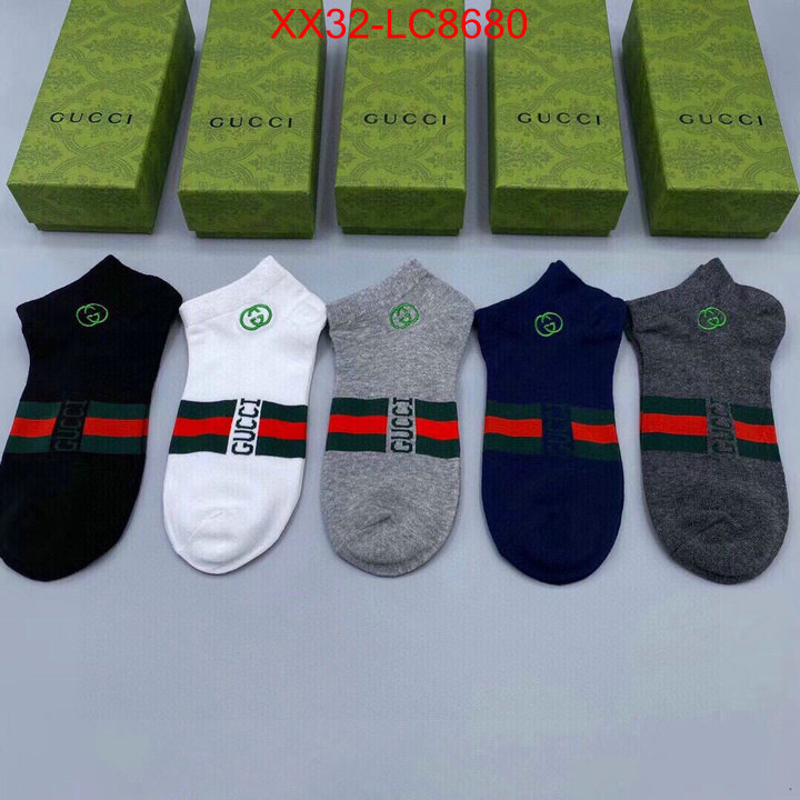 Sock-Gucci perfect replica ID: LC8680 $: 32USD