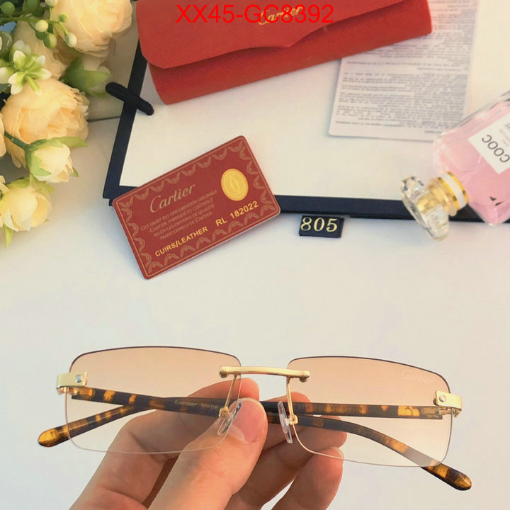 Glasses-Cartier fashion designer ID: GC8392 $: 45USD