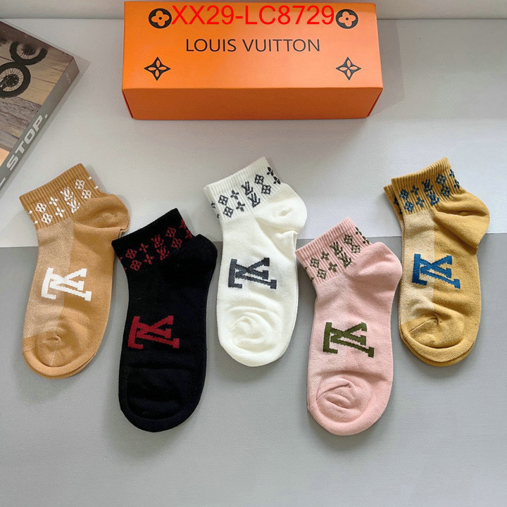 Sock-LV replica 2024 perfect luxury ID: LC8729 $: 29USD