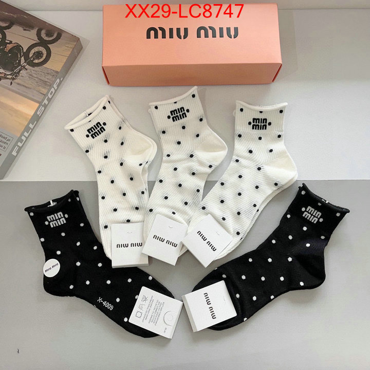 Sock-Miu Miu shop the best high authentic quality replica ID: LC8747 $: 29USD