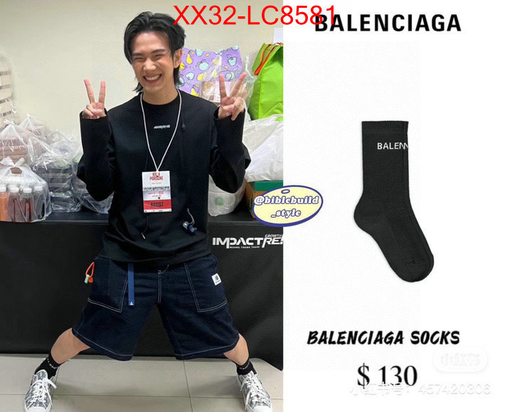 Sock-Balenciaga we provide top cheap aaaaa ID: LC8581 $: 32USD