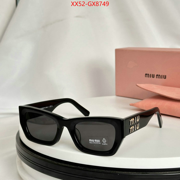 Glasses-Miu Miu perfect replica ID: GX8749 $: 52USD