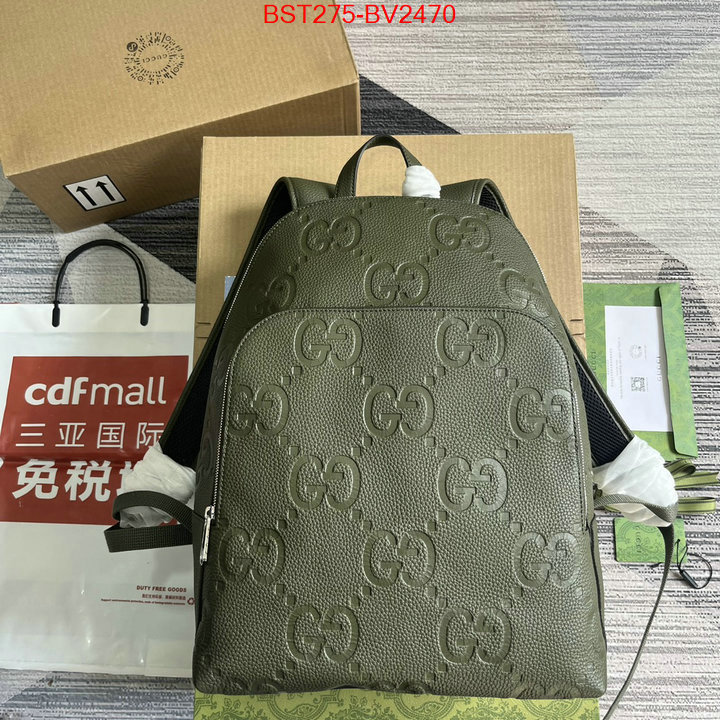 Gucci Bags(TOP)-Backpack- buy the best replica ID: BV2470 $: 275USD,