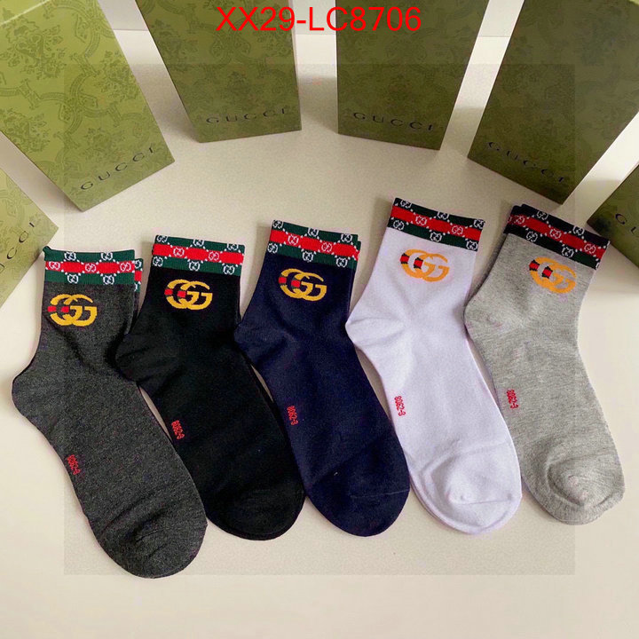 Sock-Gucci high quality 1:1 replica ID: LC8706 $: 29USD