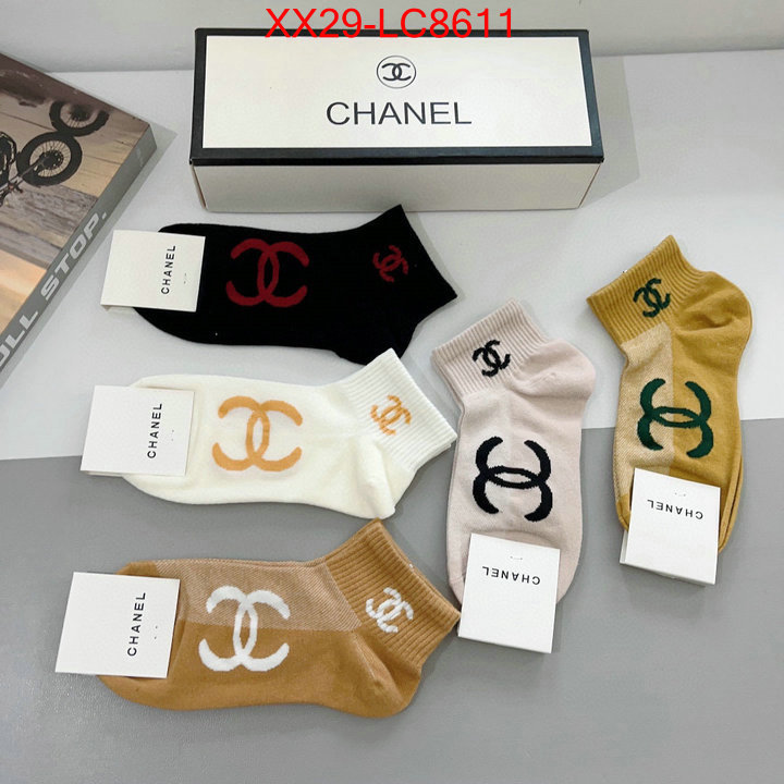 Sock-Chanel luxury fake ID: LC8611 $: 29USD