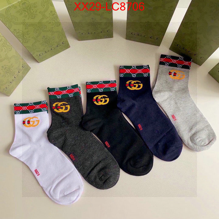 Sock-Gucci high quality 1:1 replica ID: LC8706 $: 29USD