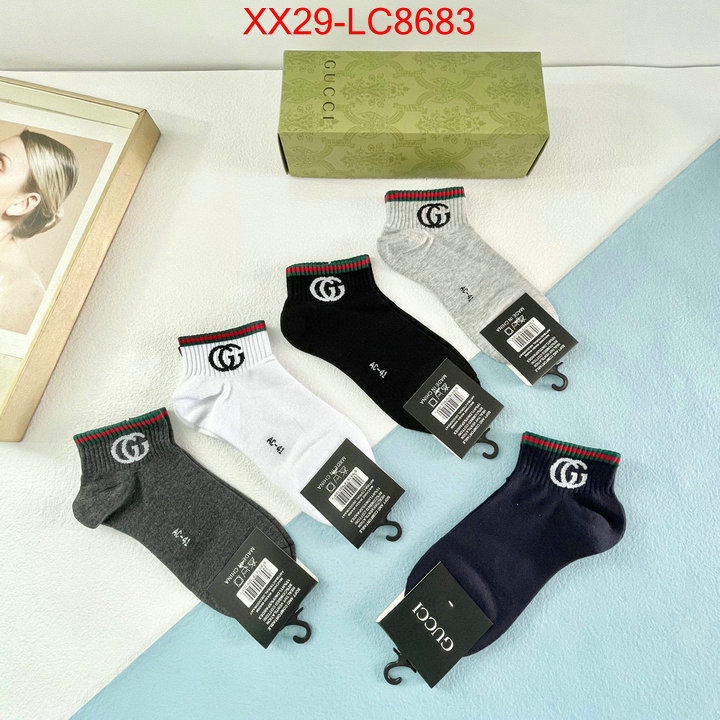 Sock-Gucci where to buy high quality ID: LC8683 $: 29USD