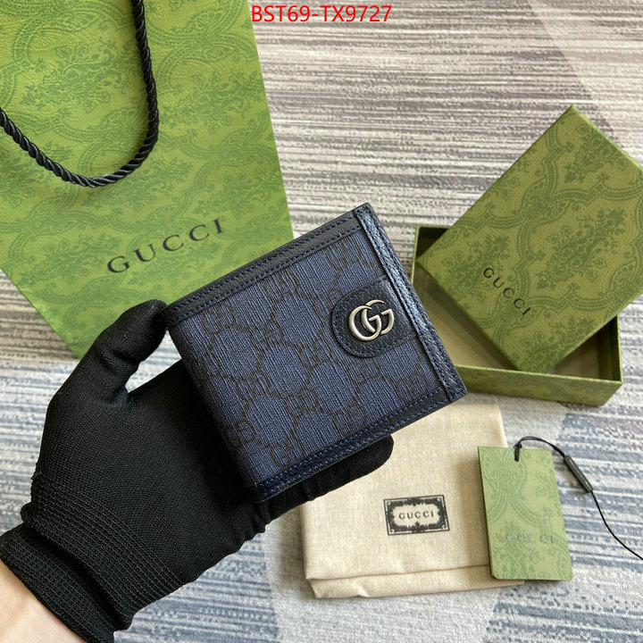 Gucci Bags(TOP)-Wallet- fake aaaaa ID: TX9727 $: 69USD,