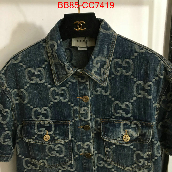 Clothing-Gucci best quality replica ID: CC7419 $: 85USD