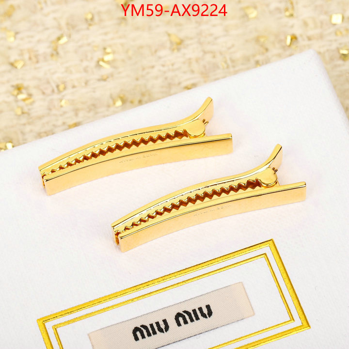 Hair band-MIU MIU best designer replica ID: AX9224 $: 59USD