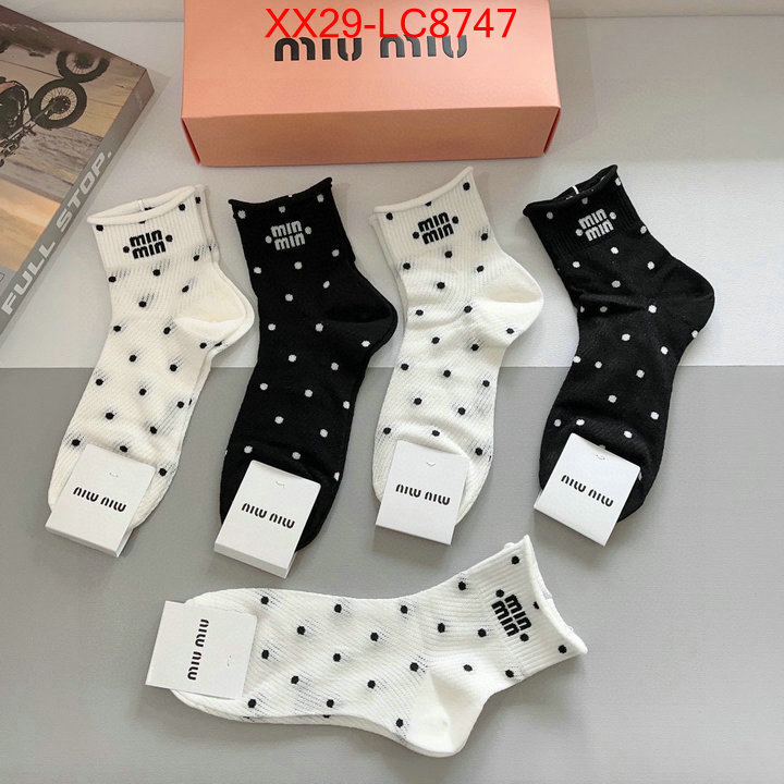 Sock-Miu Miu shop the best high authentic quality replica ID: LC8747 $: 29USD