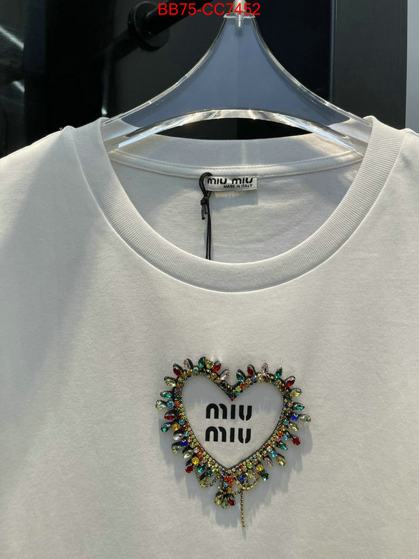 Clothing-MIU MIU wholesale designer shop ID: CC7452 $: 75USD