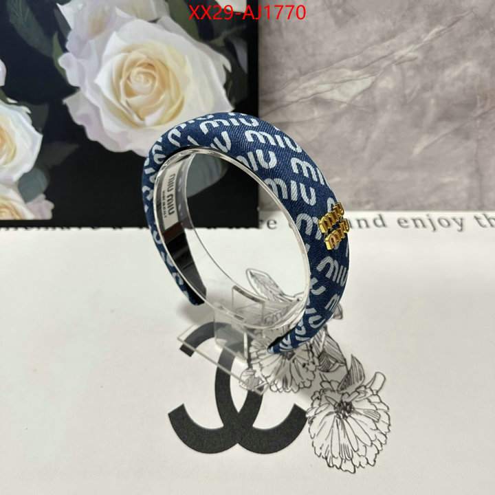 Hair band-MIU MIU good quality replica ID: AJ1770 $: 29USD