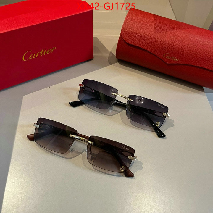 Glasses-Cartier best quality designer ID: GJ1725 $: 42USD