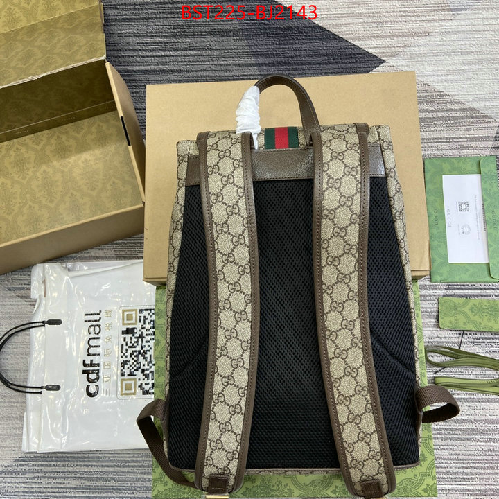 Gucci Bags(TOP)-Backpack- outlet 1:1 replica ID: BJ2143 $: 225USD,