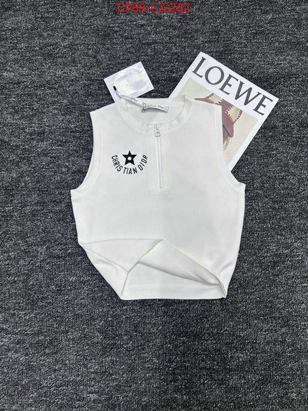 Clothing-Dior fake cheap best online ID: CJ2282 $: 89USD