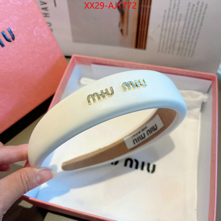 Hair band-MIU MIU the best quality replica ID: AJ1772 $: 29USD