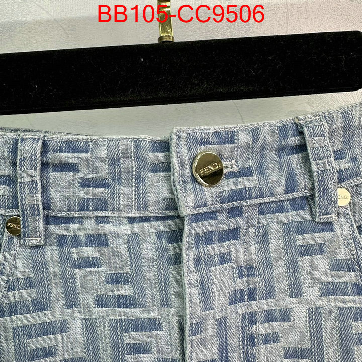 Clothing-Fendi designer fake ID: CC9506 $: 105USD