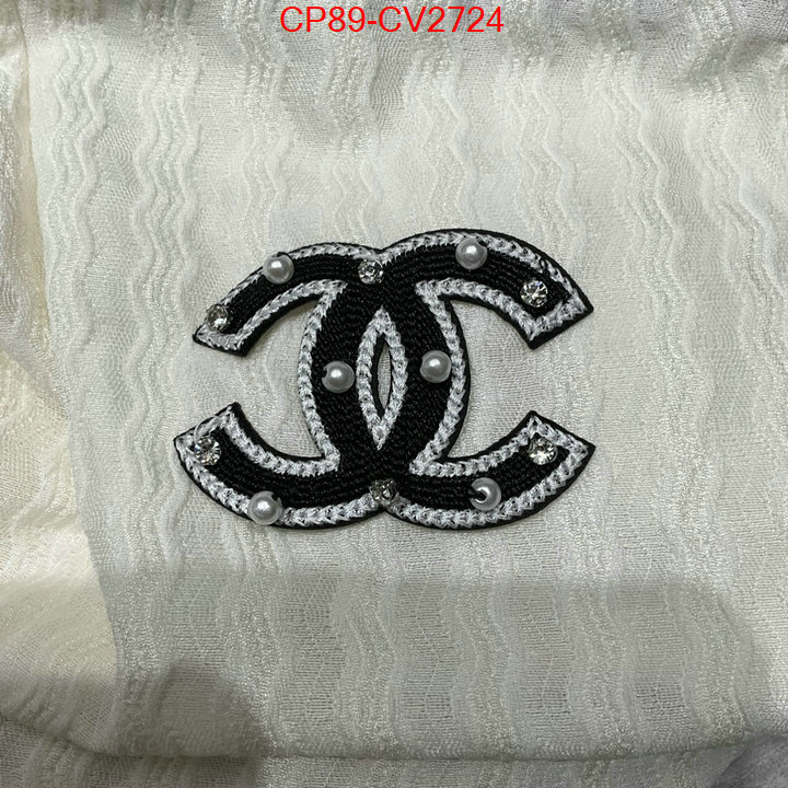 Clothing-Chanel luxury fashion replica designers ID: CV2724 $: 89USD