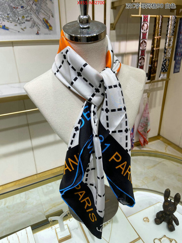 Scarf-Chanel brand designer replica ID: MJ2700 $: 55USD