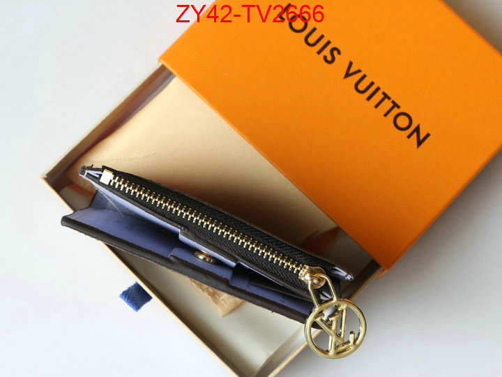 LV Bags(4A)-Wallet where quality designer replica ID: TV2666 $: 42USD,