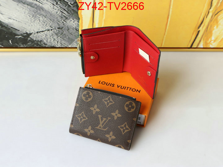 LV Bags(4A)-Wallet where quality designer replica ID: TV2666 $: 42USD,