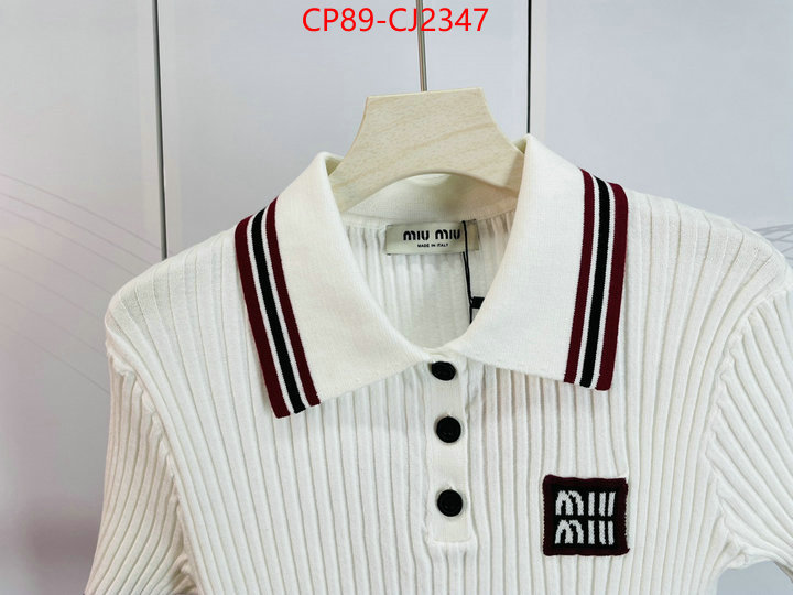 Clothing-MIU MIU same as original ID: CJ2347 $: 89USD