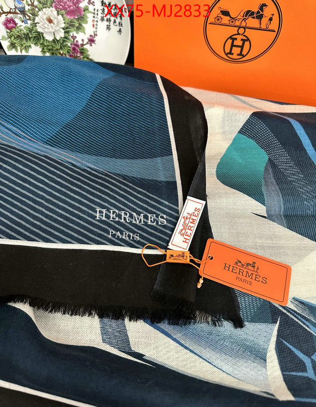 Scarf-Hermes unsurpassed quality ID: MJ2833 $: 75USD