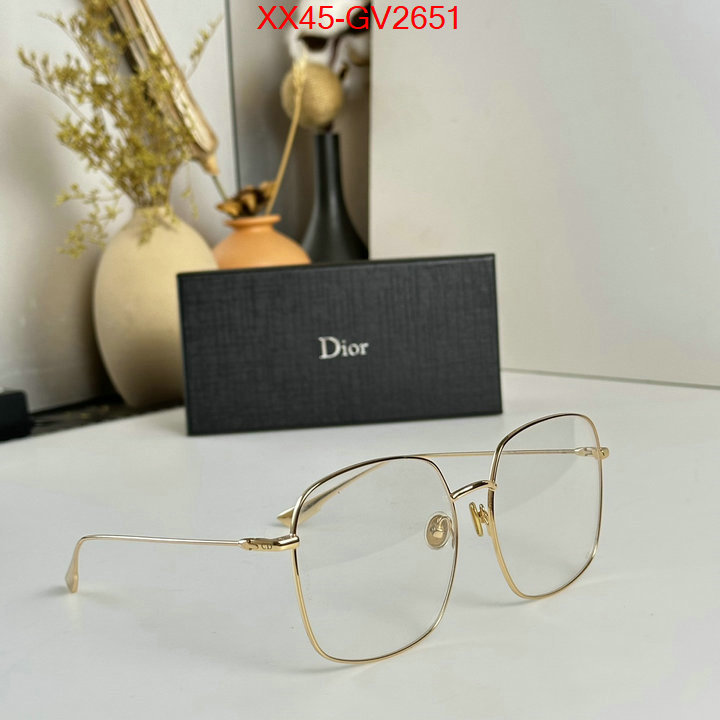 Glasses-Dior where quality designer replica ID: GV2651 $: 45USD