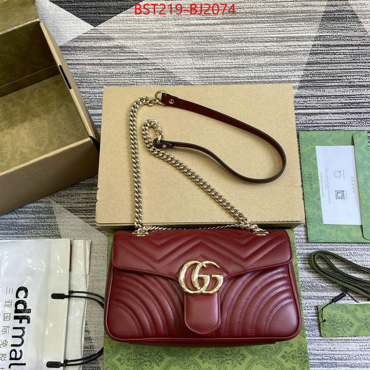 Gucci Bags(TOP)-Marmont replcia cheap from china ID: BJ2074 $: 219USD,