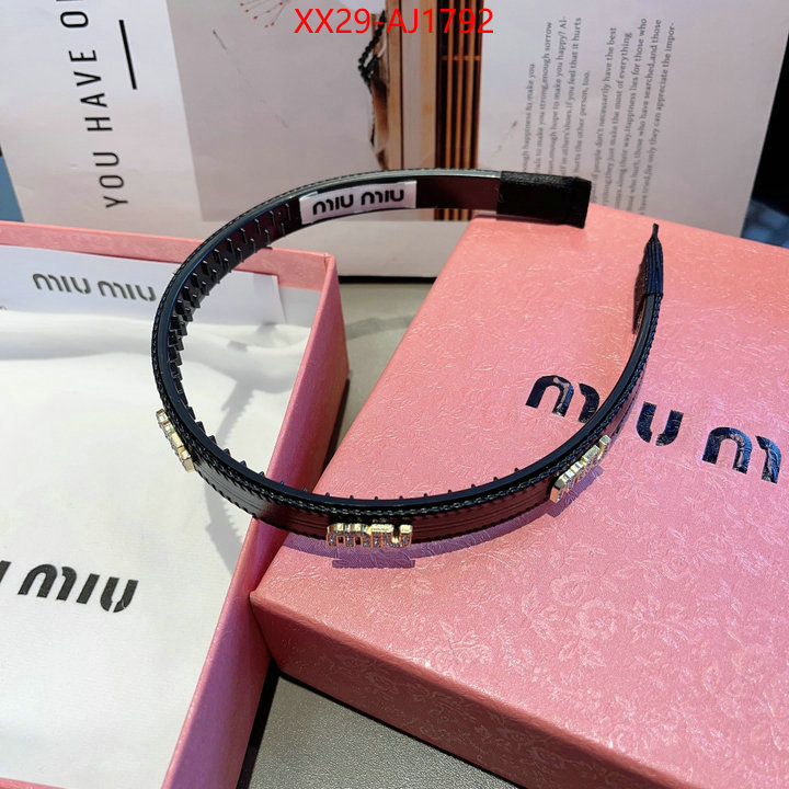 Hair band-MIU MIU top quality website ID: AJ1792 $: 29USD