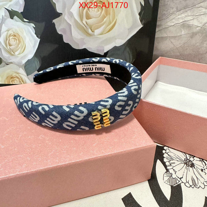 Hair band-MIU MIU good quality replica ID: AJ1770 $: 29USD