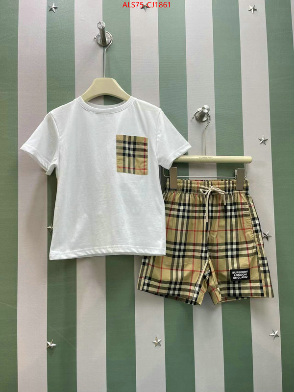 Kids clothing-Burberry good quality replica ID: CJ1861 $: 75USD