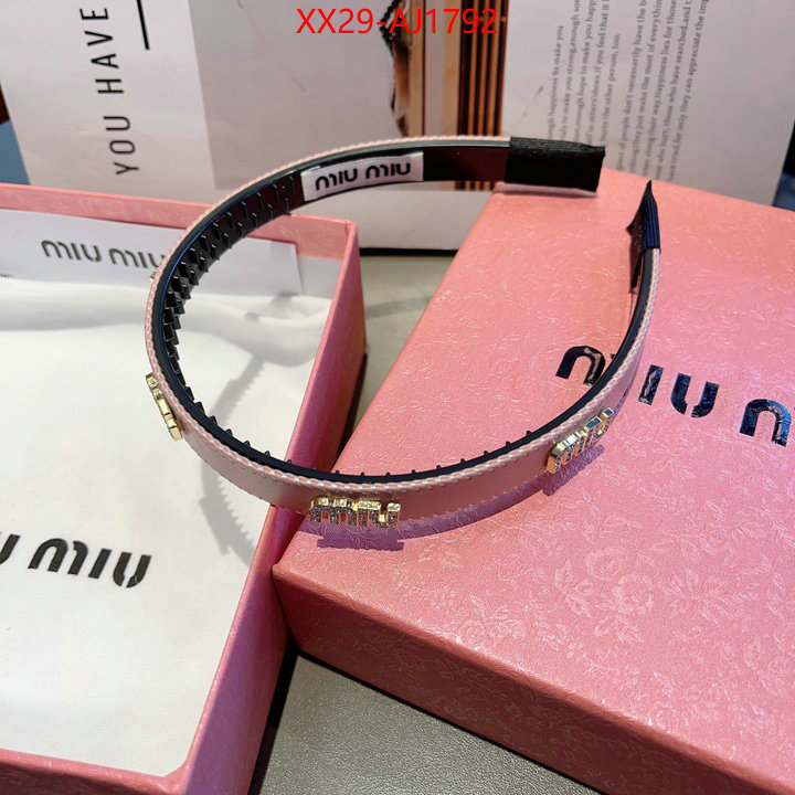 Hair band-MIU MIU top quality website ID: AJ1792 $: 29USD